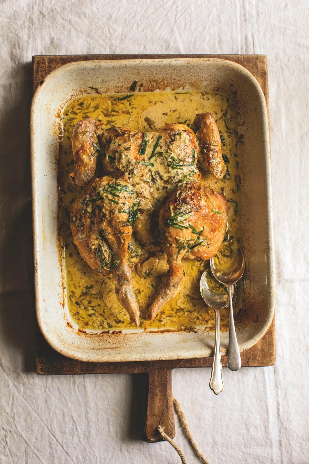 Roast Chicken in White Wine