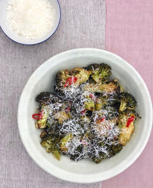 Roasted Broccoli With Chilli, Garlic And Parmesan Inspired By Donna Hay