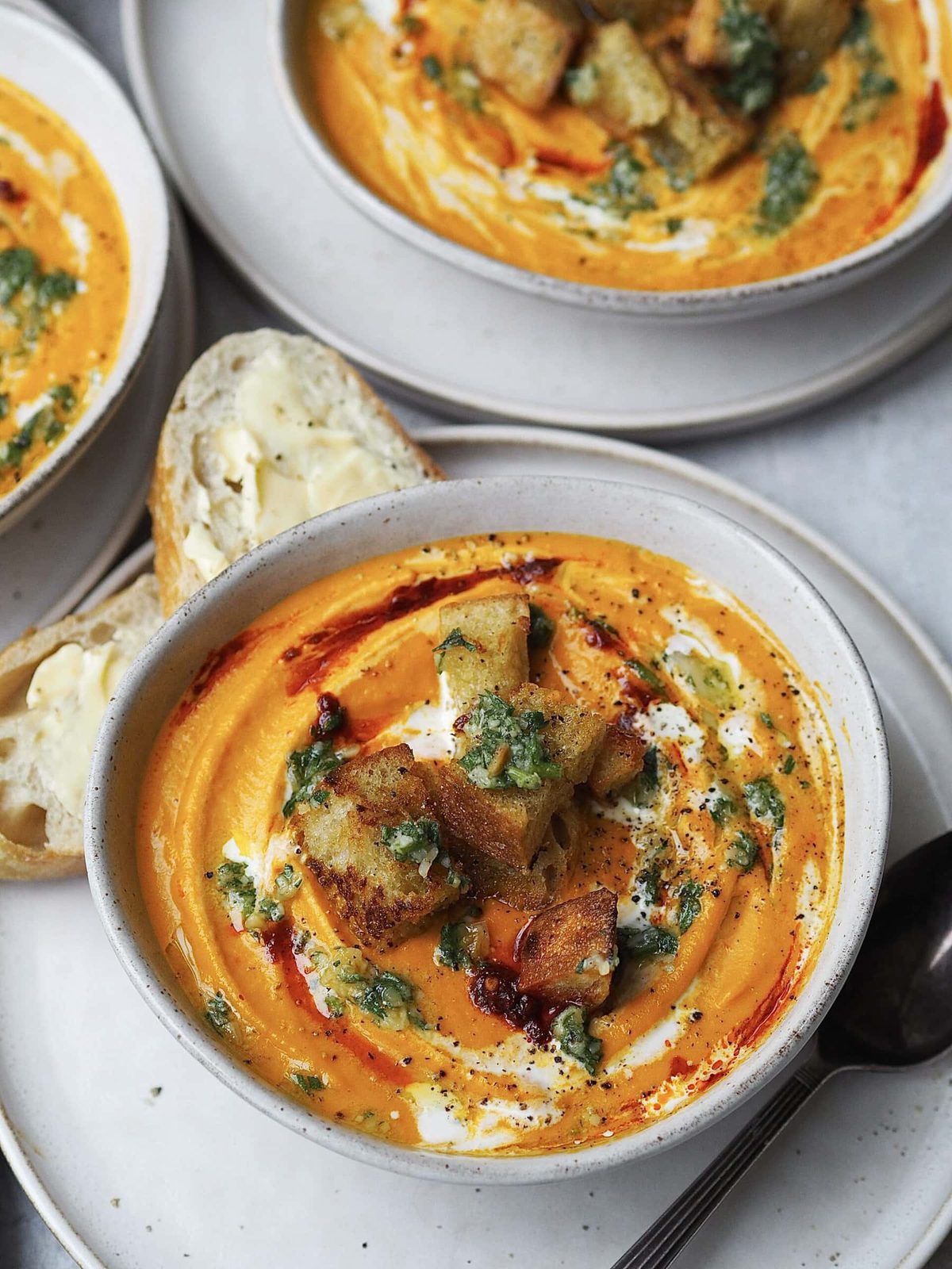 Roasted Carrot and Harissa Soup