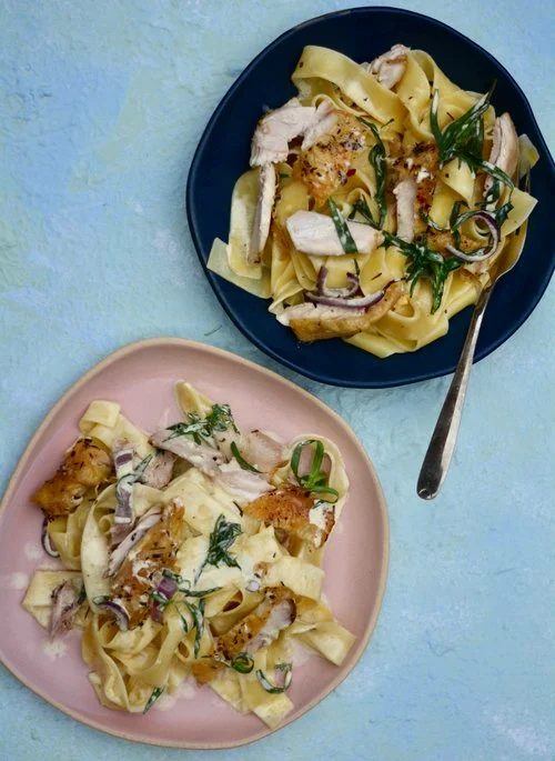 Roasted Chicken & Tarragon Pappardelle Inspired By Dolly Alderton