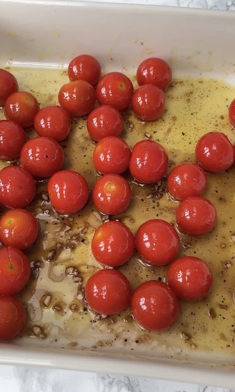 roasting tomatoes.