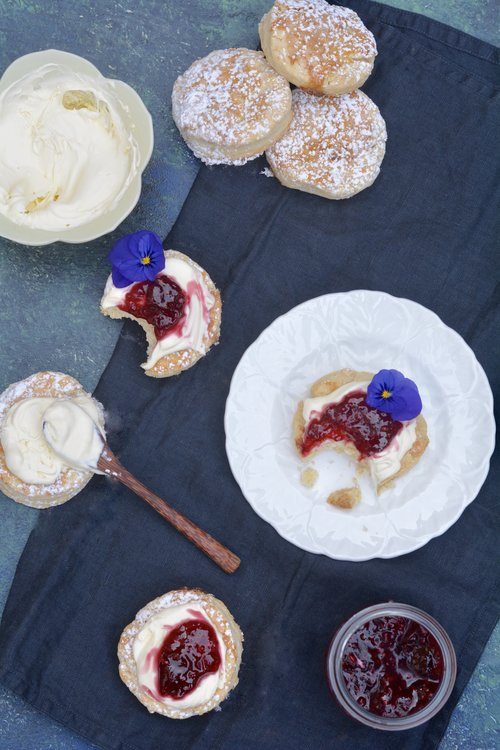 Scones With Clotted Cream And Jam Inspired By Ed Kimber
