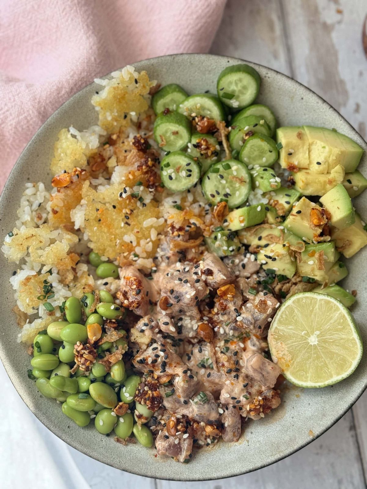 Spicy Tuna with Crispy Rice Bowl