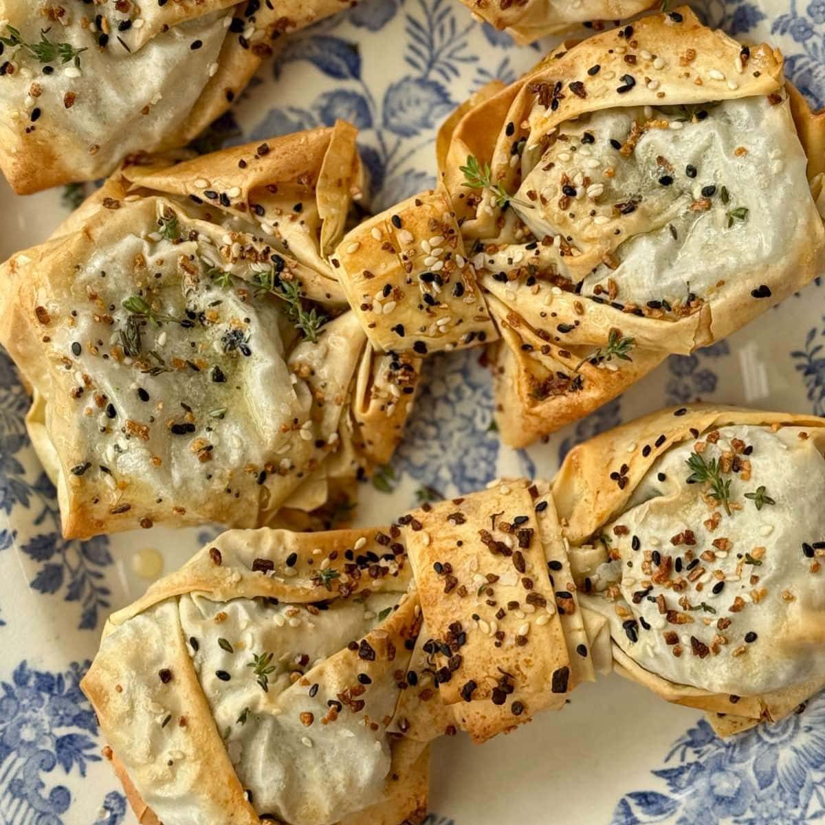 Spinach and Feta Filo Bows