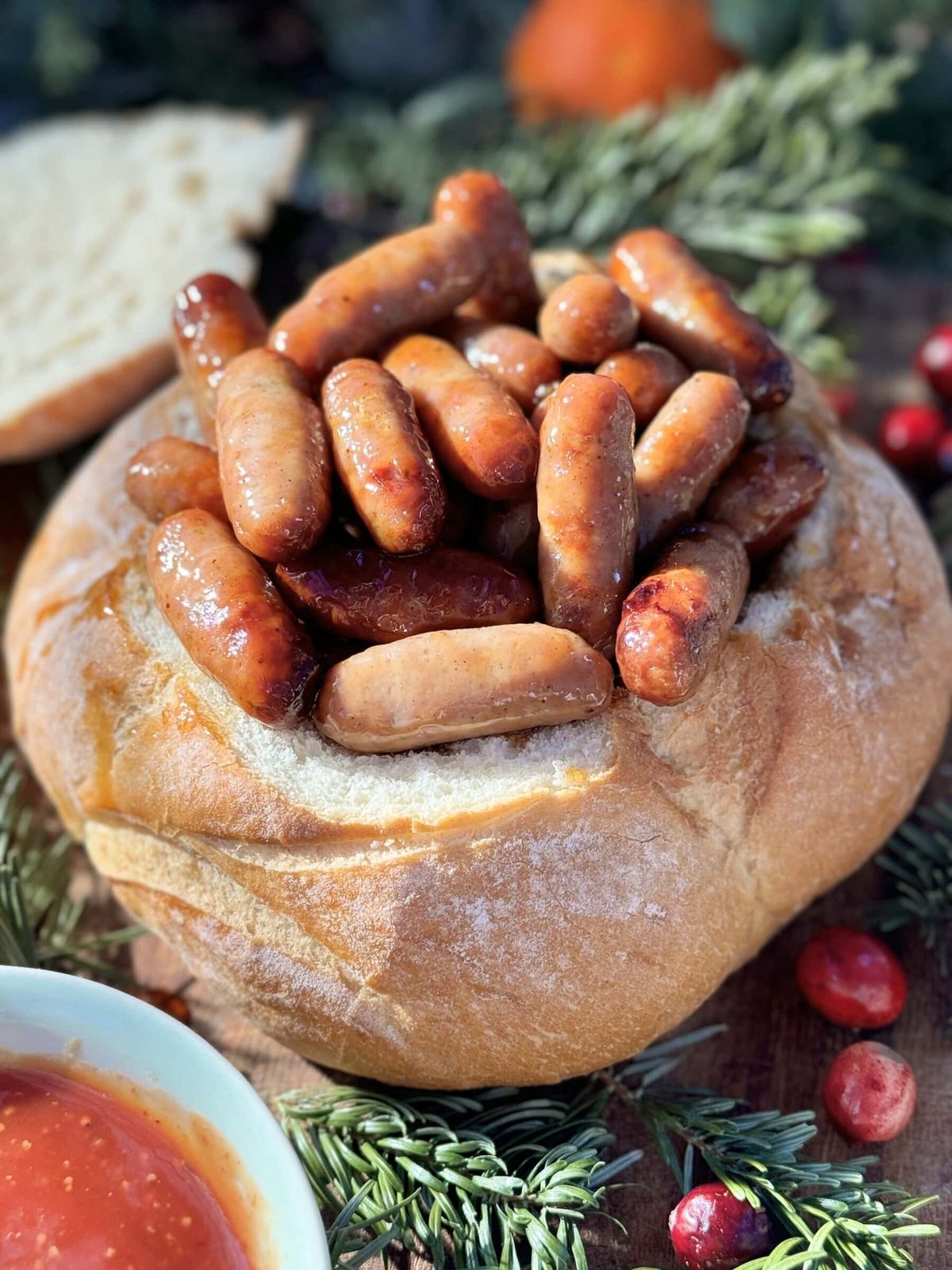 Sticky Sausages with Hoisin and Sesame