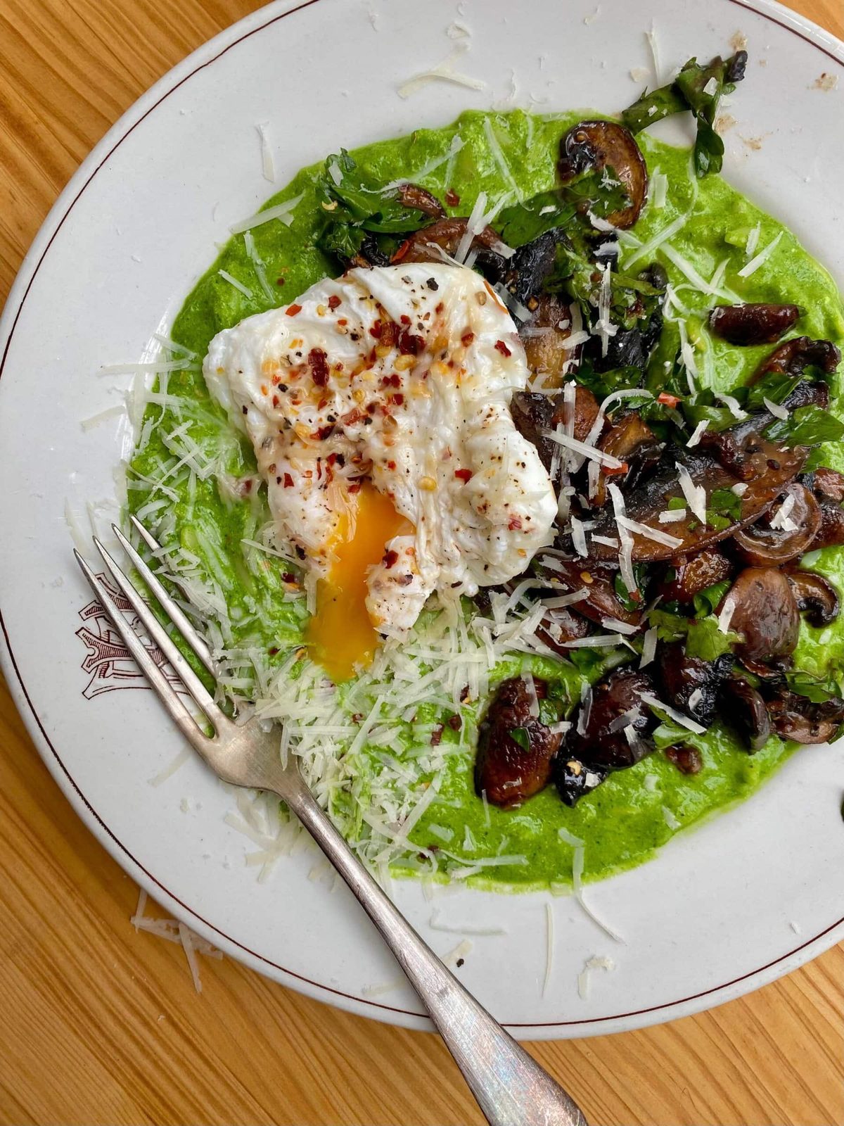 Super Green Orzo With Garlicky Mushrooms
