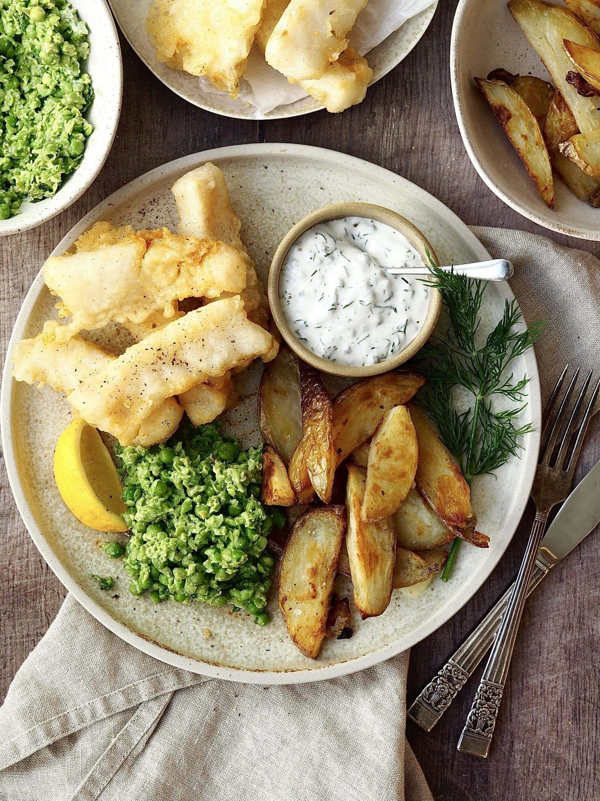 Tempura Cod Goujons with Tartar Sauce