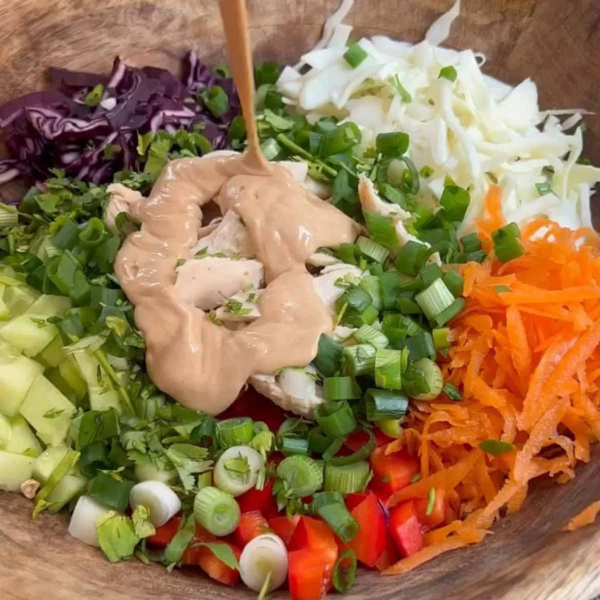 Thai Peanut Salad with Chicken