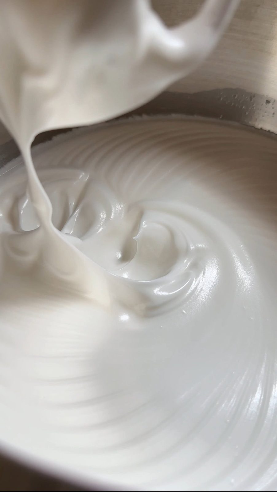 whipped egg whites to stiff peaks
