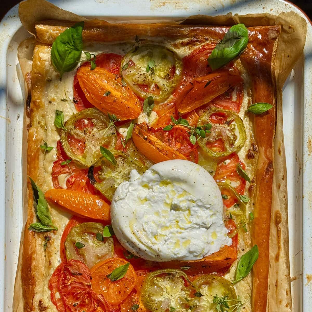 Tomato Puff Pastry Tart