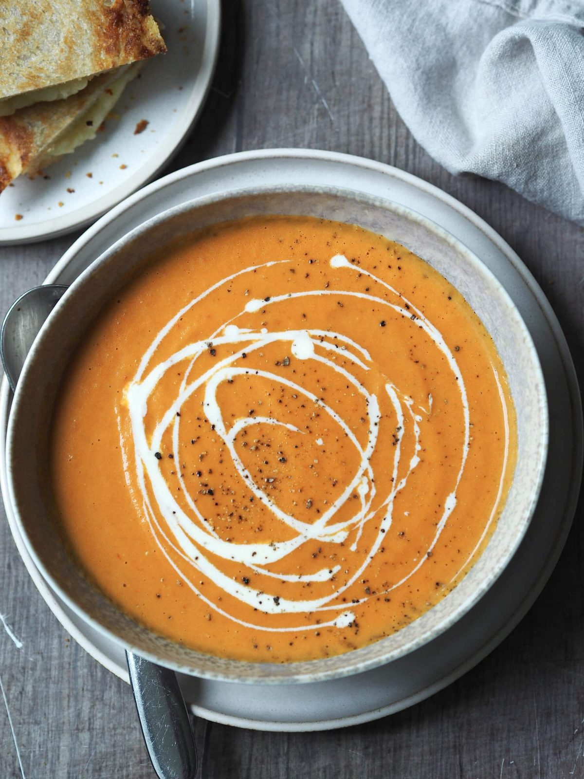 Grilled Cheese and Tomato Soup