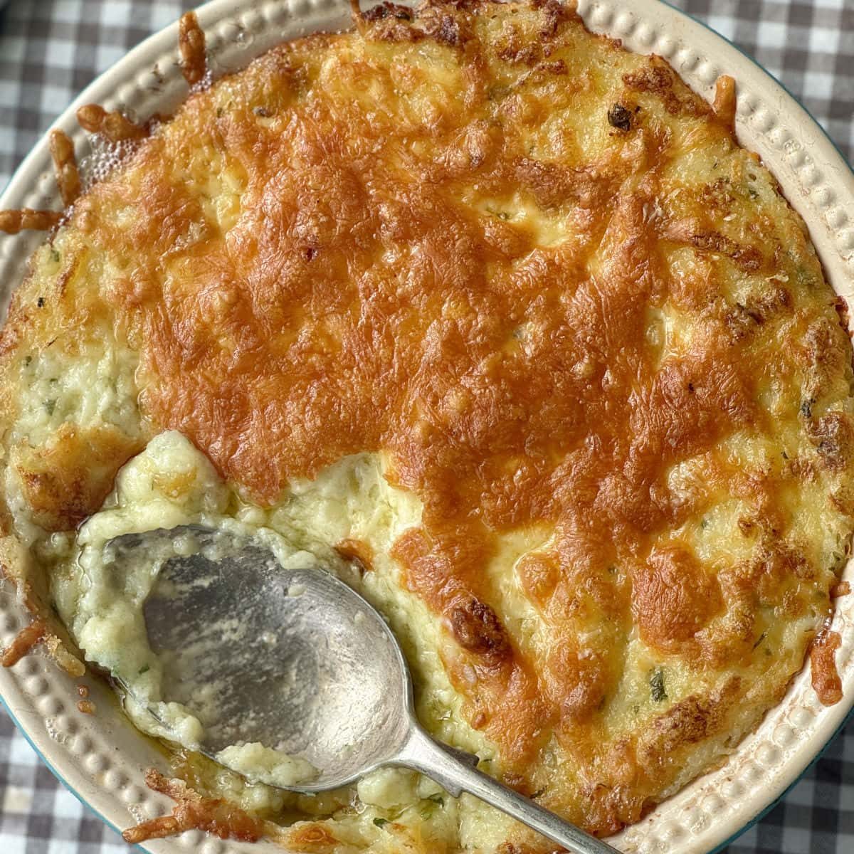 Twice Baked Mashed Potatoes