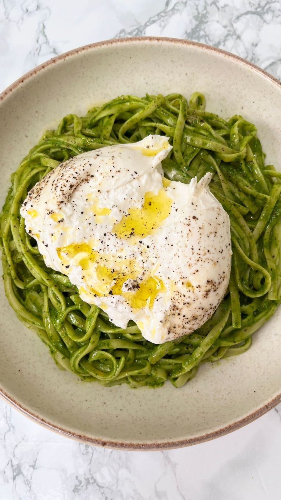 Very Green Pasta Full Of Veggies
