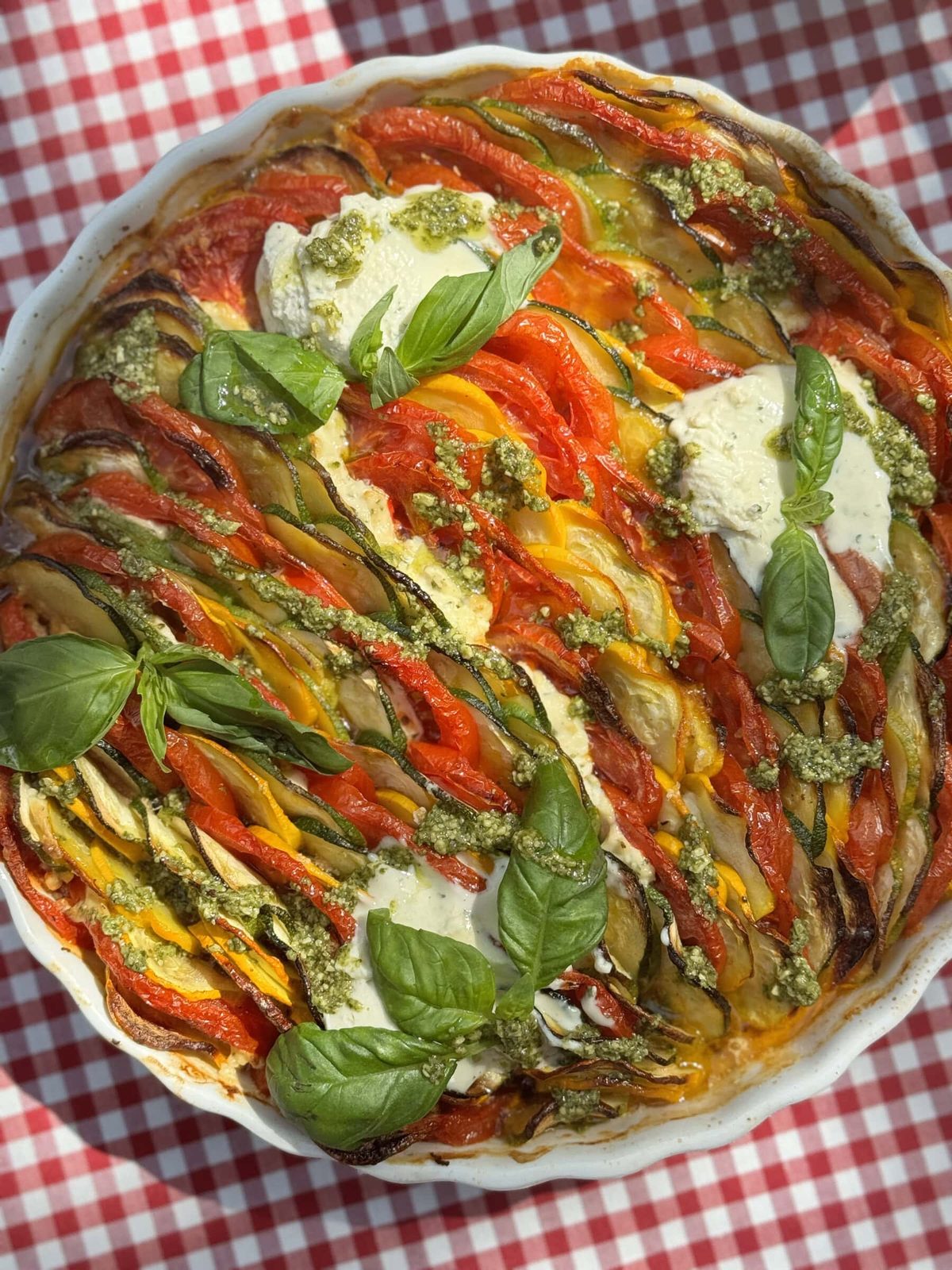 Easy Summer Courgette & Tomato Gratin (Zucchini Al Forno)