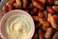 Sticky Honey Mustard Sausages