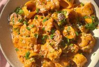 Smoky Chorizo Prawn Pasta