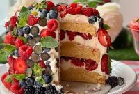 Simple Summer Berry Cake