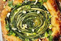 Golden Zucchini Feta Galette