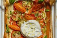 Flaky Tomato Puff Pastry Tart