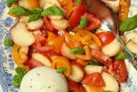 Creamy Burrata and Sweet Peach Salad