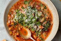 Rustic Tomato and Bean Stew with Cavolo Nero