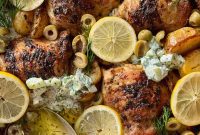 Greek Lemon Chicken and Potato Bake