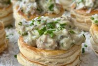 Savory Chicken Mushroom Pastry Puffs