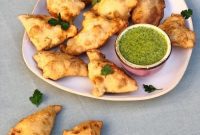 Chetna Makan’s Spiced Potato Samosas with Fresh Mint Dip