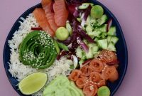 Wasabi-Infused Salmon Avocado Power Bowl