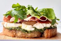 Pesto Parma Ham Goat Cheese Melts