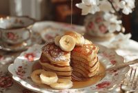 Pillowy Vegan Banana Pancakes