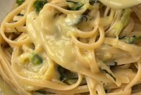Lemony Zucchini Carbonara