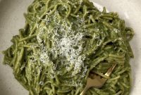 Lush Ricotta Pesto Pasta