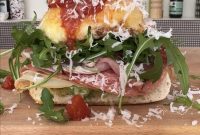 Crispy Mozzarella, Prosciutto, and Marinara Sandwich