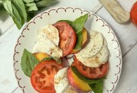 Caprese with a Peach Twist