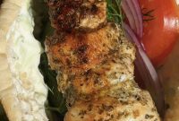 Mediterranean Chicken Souvlaki Pita