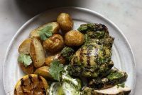 Vibrant Chimichurri Grilled Chicken with Crispy Roasted Potatoes