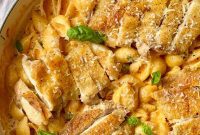 Savory Garlic Parmesan Chicken Pasta
