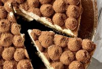 Decadent Brownie Tiramisu Cheesecake with Malted Whipped Bliss