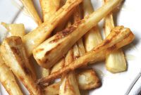 Air Fryer Golden Honey Parsnips