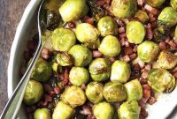 Sticky Honey-Bacon Balsamic Brussels Sprouts