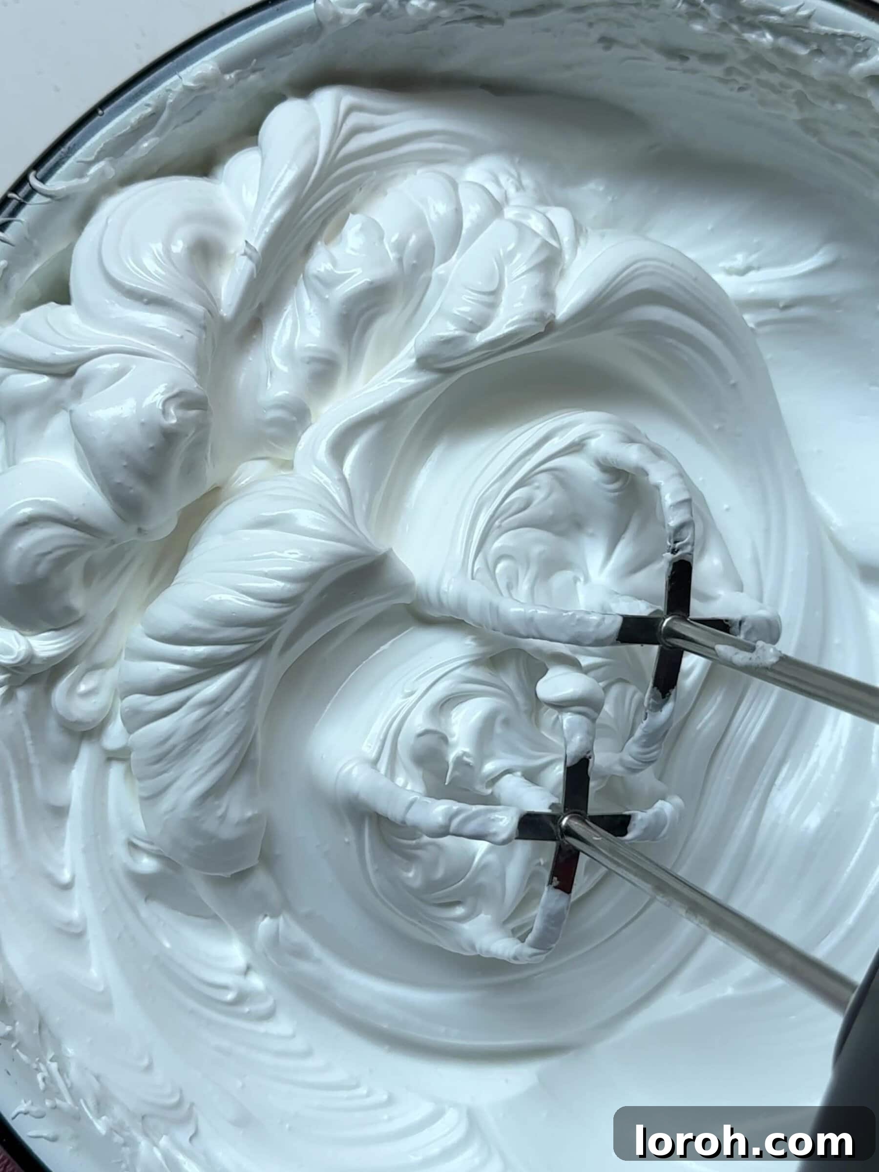 Holiday Spiced Pear Cloud 11 Whipping egg whites.