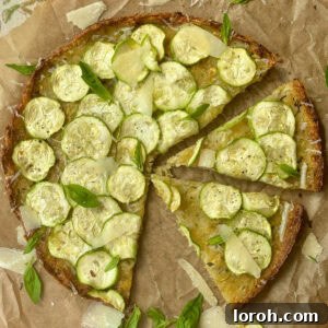 A rustic Scarpaccia (Italian zucchini tart) presented on a wooden board, showcasing its wholesome ingredients and golden crust.