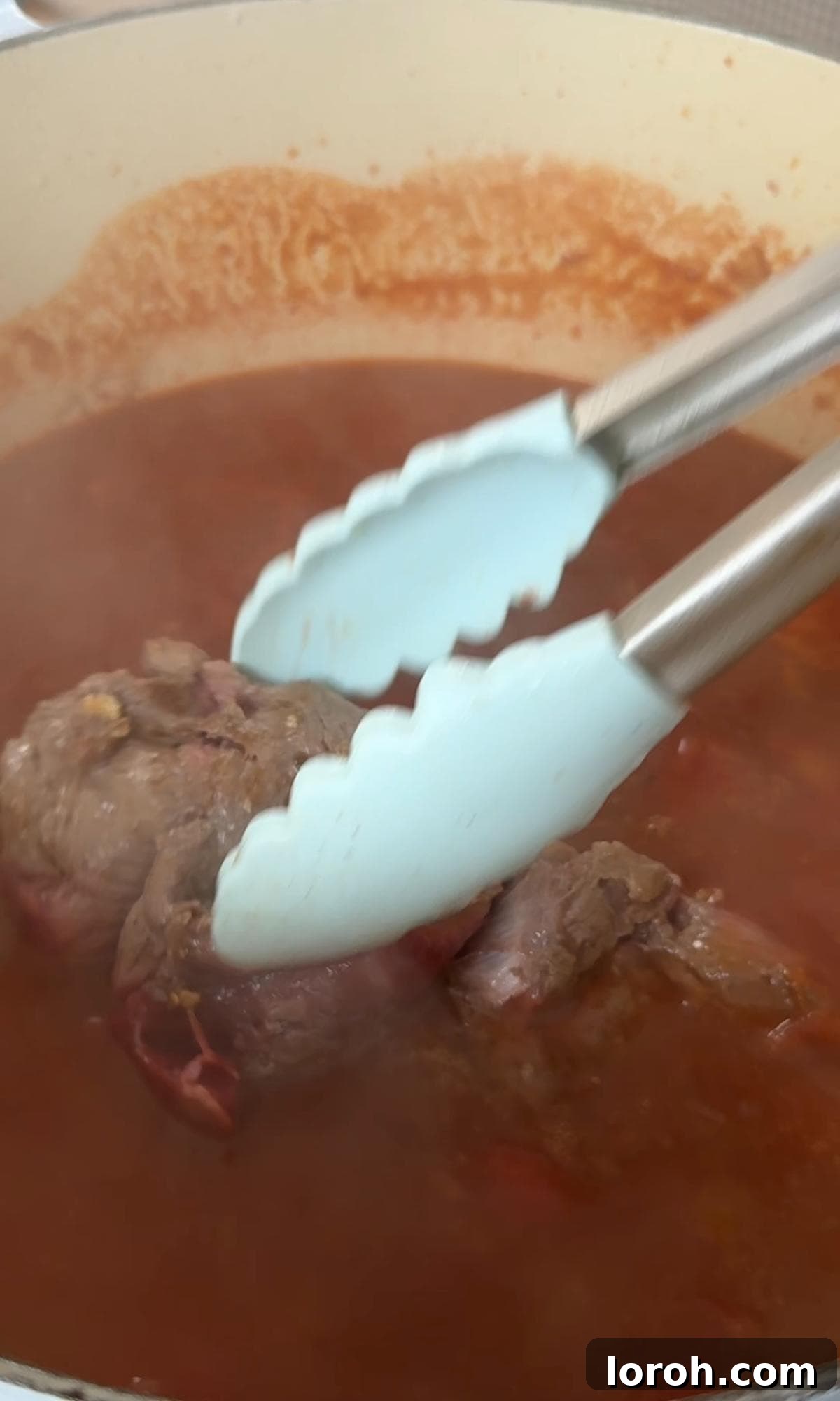 Meltingly Tender Beef Shin Ragu 7 adding beef shin back to the ragu.