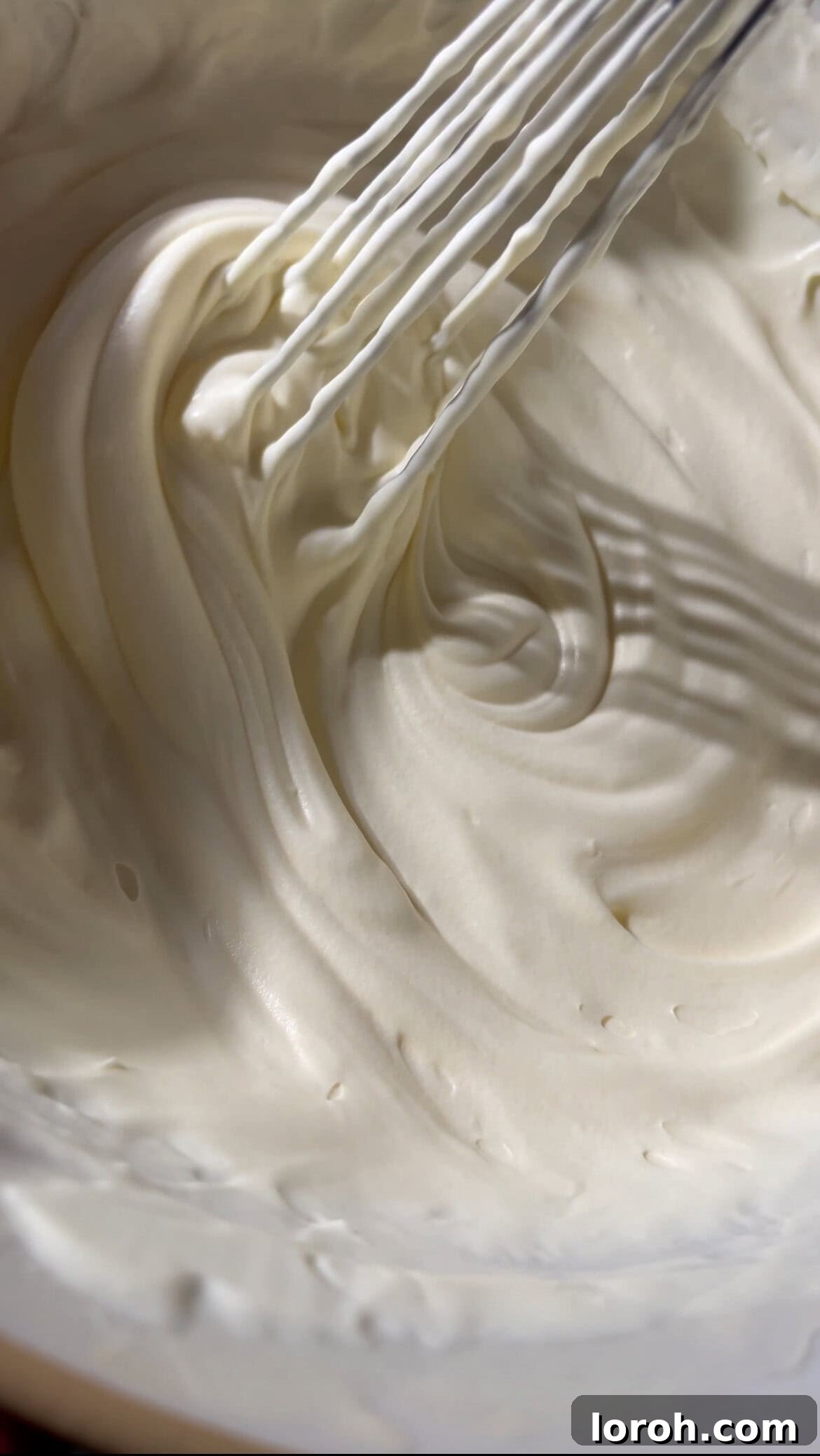 thickened mascarpone whipped cream.