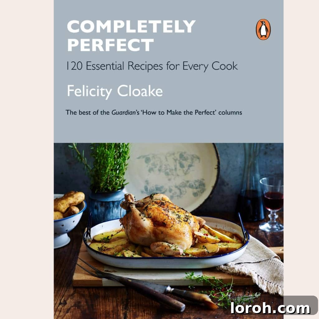 A close-up of Felicity Cloake's latest cookbook, emphasizing her trusted culinary expertise.