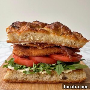 Delicious Crispy Chicken & Parma Ham Ciabatta Sandwich