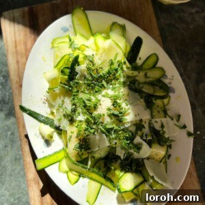 Ribboned Courgette Salad