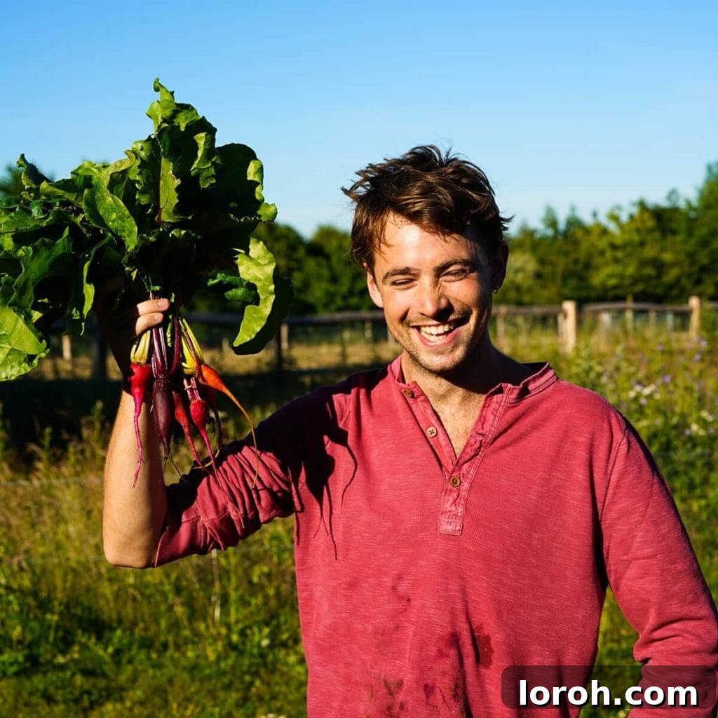 Side Dish 5 Julius Roberts's Dream Dinner 2 Julius Roberts, cook, farmer, and gardener, pictured in a natural setting