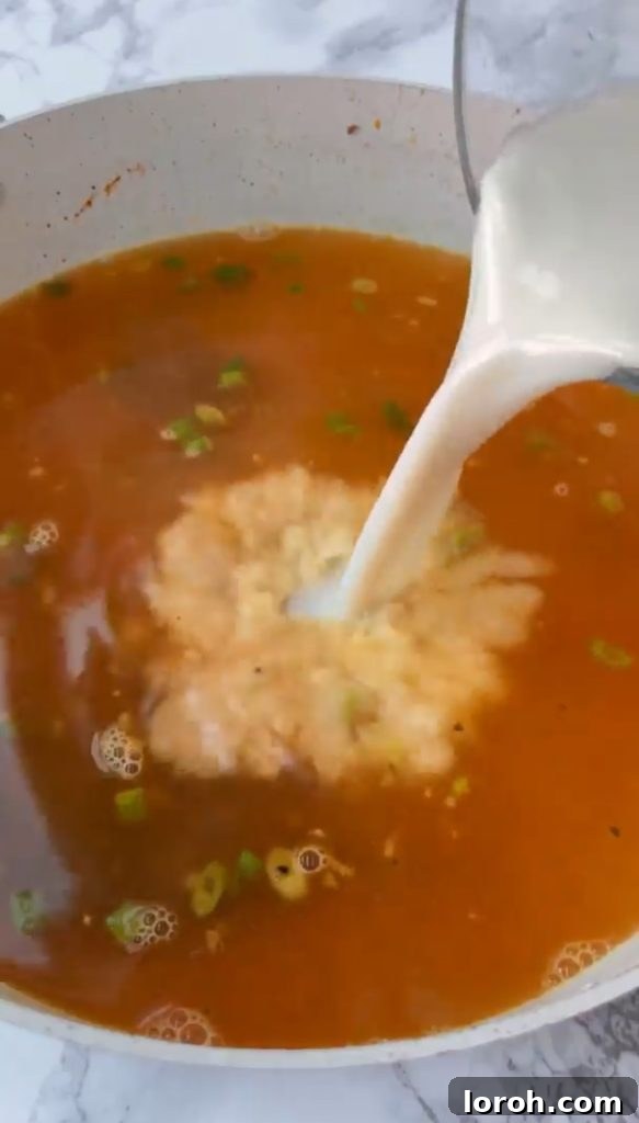 Adding to milk to the easy ramen broth